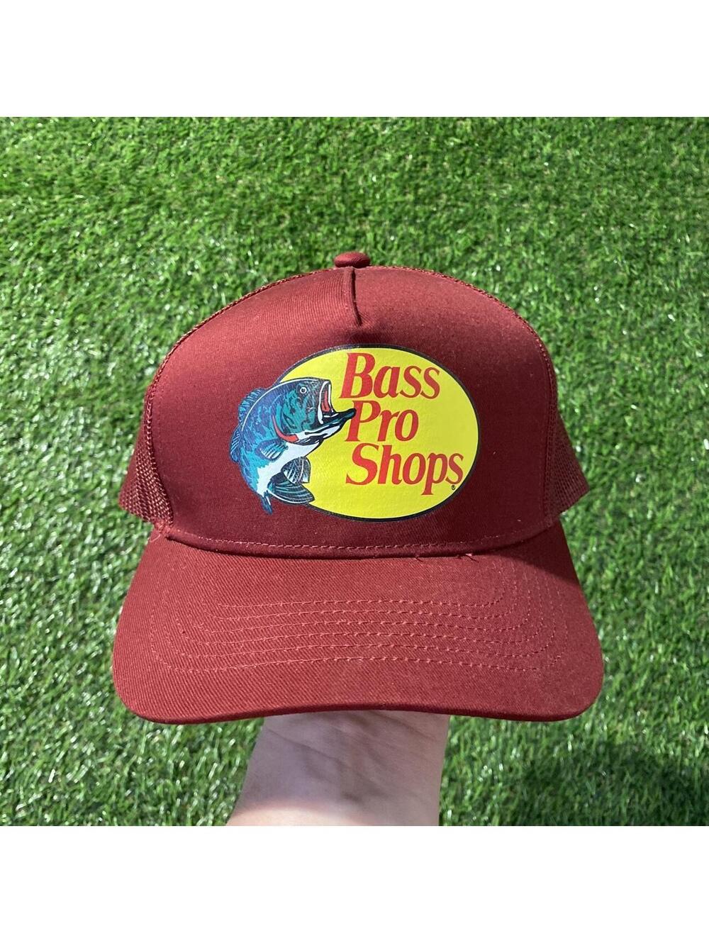 Bass Pro Shops red trucker hat